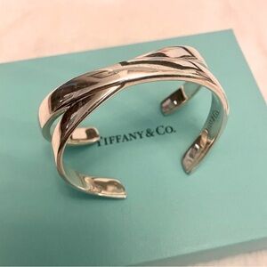 Tiffany & Co. RARE Paloma Picasso Graffiti X Solid Sterling Silver Cuff Bracelet